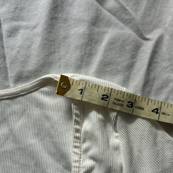 Ardene White Soft Ribbed Front-Tie Crop Top (Medium) - Picture 9 of 9